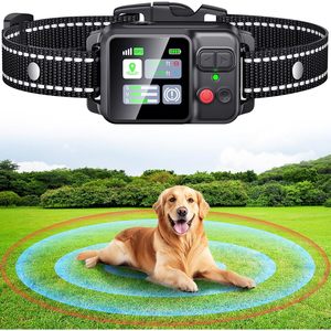 Lcy ljgy Wireless <b>Dog</b> Fence <b>Collar</b> Zf500 Gps Rechargeable Adjustable Range For Small Medium <b>Large</b> <b>Dogs</b> - Product Image 1