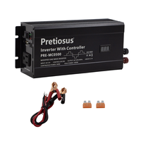 Onduleur Pretiosus avec contrôleur 500W DC12V à AC120V courant 30A onduleur à onde sinusoïdale modifiée convertisseur de puissance d'affichage LED