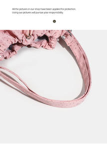 กระเป๋า GZZEST รุ่นสปริง 2026 ขนาด 20 ซม. น้ำหนักเบาพิเศษ ความจุเยอะ แบบเกาหลี ลายดาวห้าแฉก ผ้าไนลอน ซิปทรงเรขาคณิต สายสะพายสองเส้น - Product Image 5