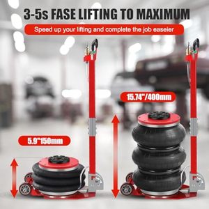 5 Ton Car Repair Tool Car Lifting <strong>Jack</strong> Foldable <strong>Portable</strong> Triple Air Balloon Car <strong>Jack</strong> - Product Image 4