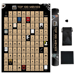 Tùy chỉnh in Scratch Off Áp phích chống xước các cặp vợ chồng Bucket danh sách 100 ngày Scratch Off Áp phích - Product Image 5