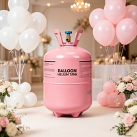 Tanque de Gas Desechable de 7L Fácil de Usar con Válvula de Seguridad a Prueba de Fugas para Arcos de Globos y Celebraciones DIY