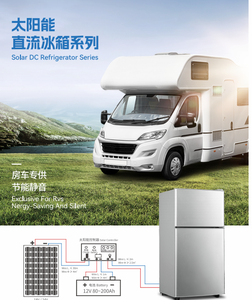 Doppio verticale frigorifero congelatore a bassa potenza in acciaio inox casa frigo per l'energia solare per uso esterno RV auto - Product Image 4