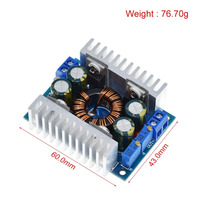 Konverter Step UP/Down otomatis, konverter modul Regulator tegangan Boost/Buck DC 5-30v hingga 1.25-30V 8A KIT DIY