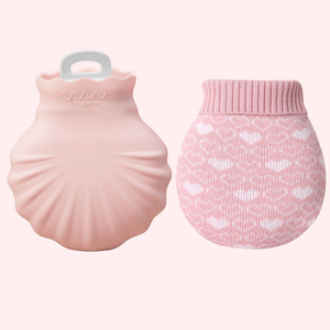 Bouteille d'eau chaude avec couvercle pelucheux doux et sûr hiver chaud, cou en caoutchouc longue bouteille d'eau chaude usine vente en gros - Product Image 6
