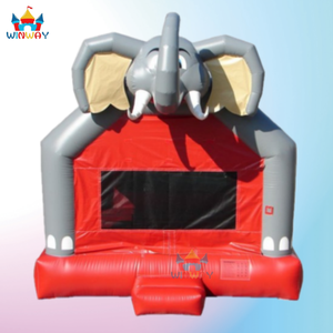 Structures gonflables géantes et châteaux gonflables géants en forme d'éléphant à louer 4,5x4,5x5m Capacité 5-10 personnes Matériel PVC pour le plaisir - Product Image 4