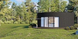 Cabina prefabbricata struttura in acciaio con struttura in acciaio per le vacanze cabina rotonda campeggio giardino Studio - Product Image 3