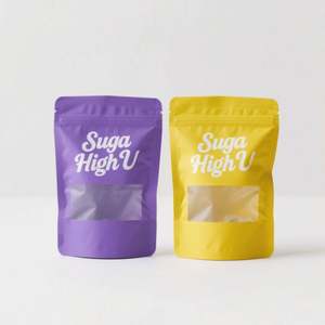 Sacs d'emballage personnalisés en Mylar mat avec fermeture éclair pour thé et aliments, sacs à soufflets latéraux, pochettes verticales refermables pour snacks et thé - Product Image 6