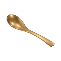 Cuillère de table coréenne en acier inoxydable 304, style rétro et luxe léger, petite cuillère à soupe, motif flocon de neige antique, vaisselle