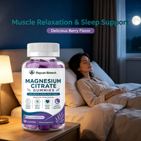 Gummies au citrate de magnésium pour le sommeil, la relaxation et la digestion, enrichies en vitamines, testées par des tiers, pour une énergie naturelle et une concentration accrue, apaisant le stress