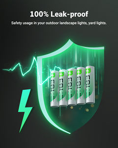 Lot de 8 piles rechargeables EBL 600MAH AAA 1.2V NIMH longue durée pour éclairage solaire extérieur, jardin, aménagement paysager, guirlandes lumineuses - Product Image 4