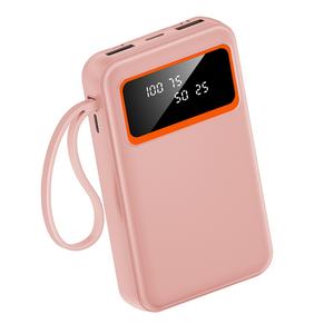 Batterie externe portable 10000mAh 30000mAh avec câble Type C, haute capacité, affichage numérique 10W, logo personnalisé - Product Image 3