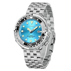 Montre à quartz classique pour homme de haute qualité, étanche 50 m, aiguilles lumineuses, affichage du calendrier, bracelet en acier inoxydable, montre de luxe - Product Image 6