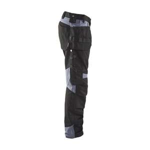 BLAKLADER - 155518609994D124 Pantalon Craftsman Noir/Gris-PANTALON DE TRAVAIL EAN 7330509591123 PANTALON DE TRAVAIL CARGO - Product Image 4