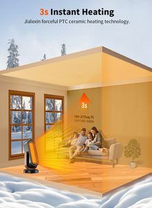 Quạt sưởi điện OEM di động, quạt sưởi PTC di động, thiết bị sưởi thông minh gia đình 1500w cho mùa đông - Product Image 2