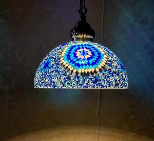 Lustre moderne artisanal multicolore en mosaïque - Suspension unique - Product Image 4