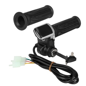 Acelerador de puño giratorio de 48V con pantalla LCD de batería para bicicleta eléctrica y patinete, manillar de aceleración de 48V - Product Image 4