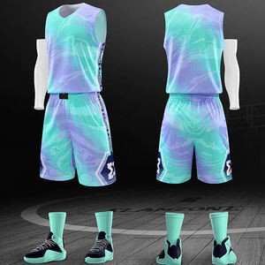 New Custom Basketball Suit Set Basketball Jersey dos homens formação personalizada nome da equipe formação uniforme conjuntos - Product Image 4