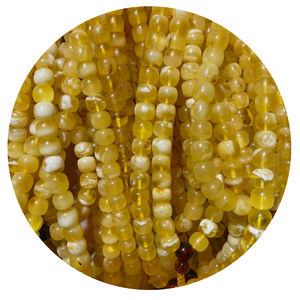 Presa di fabbrica naturale ambra Baltica di Alta qualità Oro bianco ambra braccialetto branelli di preghiera Musulmani 108 - Product Image 1