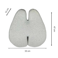 Coussin de dossier portable en mousse à mémoire de forme avec housse respirante, oreiller de soutien lombaire pour le voyage, chaise de bureau, soulagement de la douleur, personnalisable OEM