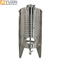 Veste de refroidissement vinification 5000L 10000L 15000L cuves de stockage de fermentation en acier inoxydable