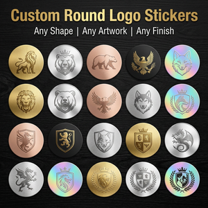 Custom <strong>3D</strong> Electroplated Nickel Transfer Sticker Waterproof Round Metal Logo Label for Spirits and Beverage Bottle Branding - Product Image 2