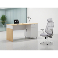 Bureau de patron minimaliste moderne Table d'ordinateur de bureau durable pour le superviseur de gestionnaire Bureau d'écriture à assemblage facile