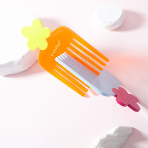 Peineta Chasesun con Forma de Flor Color Macaron, Tamaño Grande, Lindo Diseño con Dientes Finos para Niñas - Product Image 2
