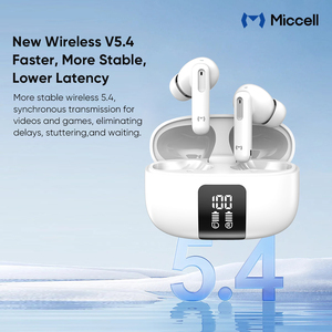 Miccell Écouteurs ENC ANC antibruit sans fil Écouteurs intra-auriculaires de jeu à faible latence Écouteurs sans fil AI Smart Translation - Product Image 6