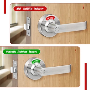 Cerradura de Palanca con Indicador de Privacidad para Baños de Grado Comercial, Letrero Grande de Ocupado/Libre para Escuelas, Oficinas, Restaurantes y Hospitales - Product Image 5