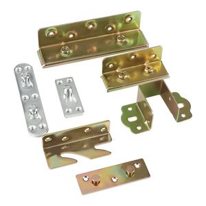 Hidden Bed <b>Frame</b> Connectors 2.5 Mm Carbon Steel Flush <b>Mount</b> Hinges For Furniture Connection - Product Image 5