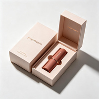 Boîte en carton magnétique de luxe recyclable, design personnalisé, pour gloss à lèvres, rouge à lèvres, blush, anticernes, maquillage cosmétique, avec insert en EVA