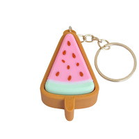 FUSEJOY Bestseller transfrontalier, Pendentif porte-clés en PLA imprimé en 3D, Série petite glace rose et verte, Clickers pour sac à dos