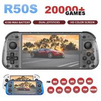 Console de jeu portable rétro R50s, écran IPS de 5,1 pouces, WiFi, 64 Go, 128 Go, double puce de RAM, mini lecteur de jeux vidéo pour PSP