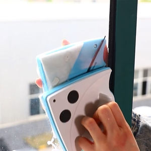Nettoyeur de lunettes magnétique <span class=keywords><strong>pour</strong></span> le lavage des fenêtres hautes, outil de nettoyage de surfaces vitrées, Double face, usage domestique - Product Image 3