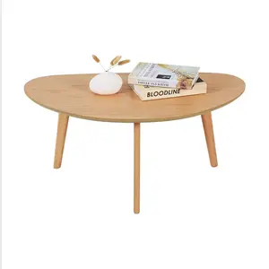リビングルームのシンプルなティーテーブル風の楕円形の多機能コーヒーテーブル