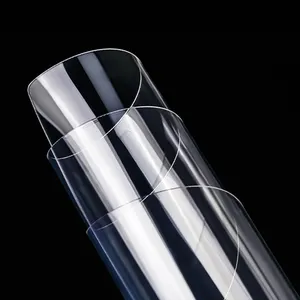 2022 fabrika düşük fiyat yanmaz 1mm süper şeffaf şeffaf yumuşak cam yanmaz Pvc levha