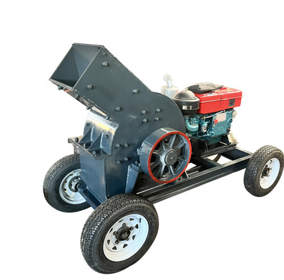 High Quality Portable Small Mobile Hammer Mill Jaw Crusher Diesel Engine with Core Motor Gear PLC Components