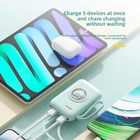 Batterie externe en plastique auto-connectée 20000mAh, batterie lithium-ion haute capacité, chargeur portable avec Micro USB
