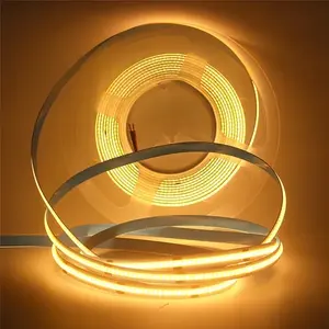 Flexible 5M COB LED Strip Light 12V Warm White 3500K Indoor <b>Decorative</b> Lighting with 320 LEDs per Meter, IP20 PVC Aluminum, Epis - Product Image 6