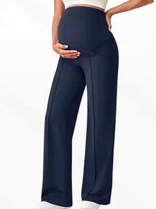 Leggings de maternité sculptants avec poches, sans couture, sans couture frontale, taille haute, <span class=keywords><strong>pour</strong></span> la grossesse et le yoga - Product Image 2