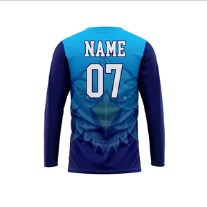 Chemises d'échauffement personnalisées à manches longues - Chemises de tir de basketball avec impression graphique pour hommes, garçons et vêtements d'entraînement - Product Image 2