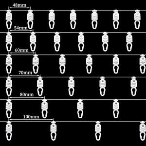 Wave Ripple Fold Curtain Track Runner Ripple Fold Curtain Track Runners Curtain Track Runner Rail - Product Image 6