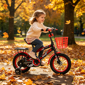 Vélo pour enfants <span class=keywords><strong>de</strong></span> 12 pouces avec amortisseur, cadre en acier à haute teneur en carbone, pédalier 24T, vélo pour enfants durable - Product Image 2