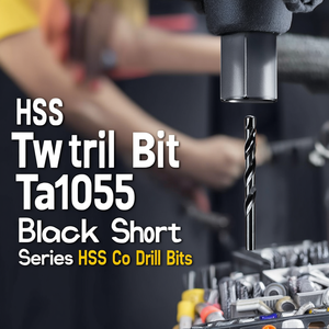 Hss Twist <b>Drill</b> <b>Bit</b> Ta1055 Black Short Series Hss Co <b>Drill</b> <b>Bits</b> - Product Image 3