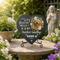 Lápida Conmemorativa Moderna de Madera para Mascotas, Lápida Personalizada para Perros, Recuerdos de Duelo Ecológicos