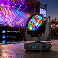 Luz Móvil con Zoom Bee Eye IP65 Resistente al Agua, 19x40W 760W, 3.5-50 °   Pixel RGBW RDM DMX512 para espectáculos acuáticos, conciertos y escenarios al aire libre