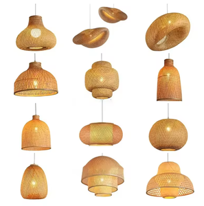 Produits à la mode 2023 lumières en bambou faites à la main cuisine rotin bambou suspension lampe - Product Image 2