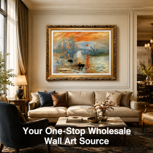 Reproduction de peinture à l'huile impressionniste de qualité muséale, peinte à la main, célèbre œuvre de Claude Monet, sur toile, encadrée sur mesure, <span class=keywords><strong>art</strong></span> mural - Product Image 2
