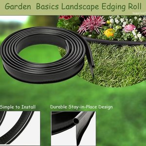 Borde Flexible de Plástico para Jardín, Separador de Caminos y Paredes, Barrera para Césped en Exteriores - Product Image 6